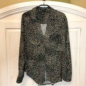 Velvet Heart Animal Print Shirt